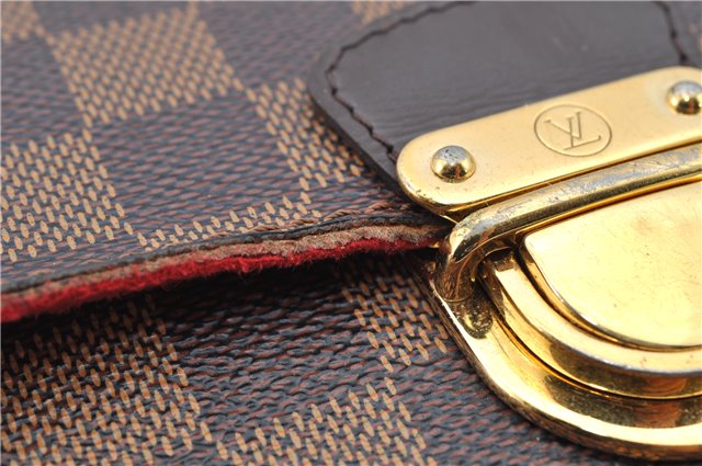 Authentic Louis Vuitton Damier Ravello GM Shoulder Cross Bag N60006 LV 1246G