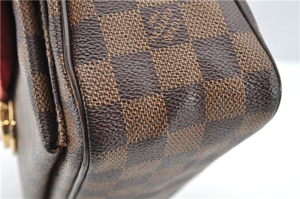 Authentic Louis Vuitton Damier Ravello GM Shoulder Cross Bag N60006 LV 1246G