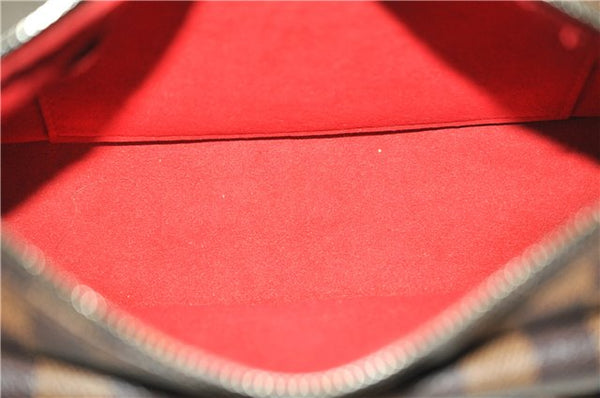 Authentic Louis Vuitton Damier Ravello GM Shoulder Cross Bag N60006 LV 1246G