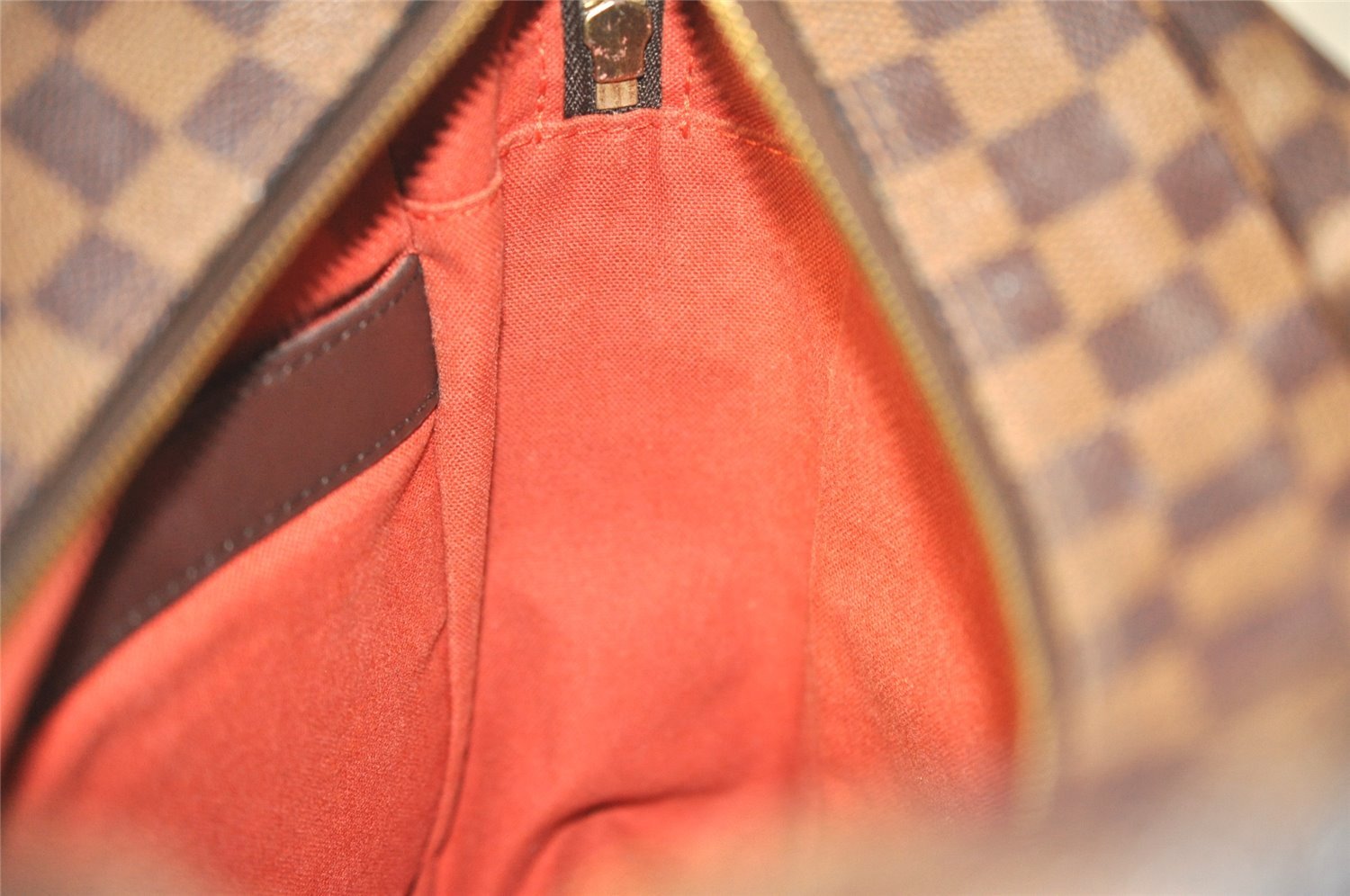 Authentic Louis Vuitton Damier Naviglio Shoulder Cross Body Bag N45255 LV 1246I