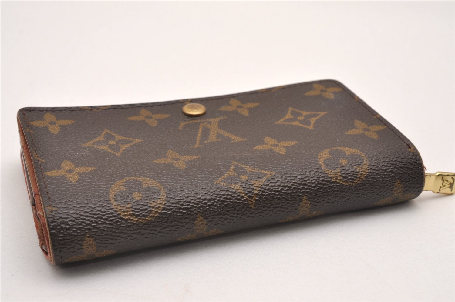 Auth Louis Vuitton Monogram Porte Monnaie Billets Tresor Wallet M61730 LV 1246J