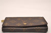 Auth Louis Vuitton Monogram Porte Monnaie Billets Tresor Wallet M61730 LV 1246J