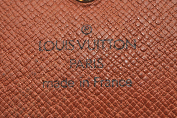 Auth Louis Vuitton Monogram Porte Monnaie Billets Tresor Wallet M61730 LV 1246J