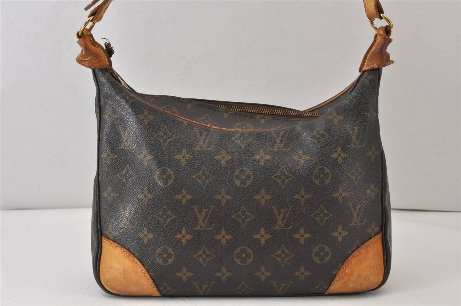 Authentic Louis Vuitton Monogram Boulogne 30 Shoulder Cross Bag M52165 LV 1249K