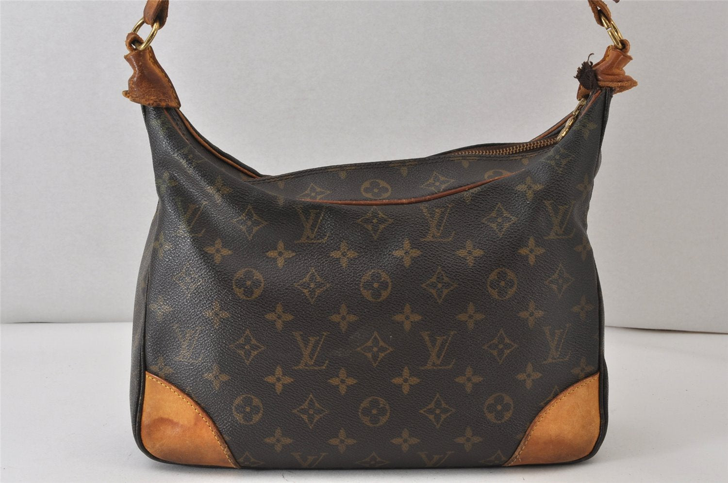 Authentic Louis Vuitton Monogram Boulogne 30 Shoulder Cross Bag M52165 LV 1249K