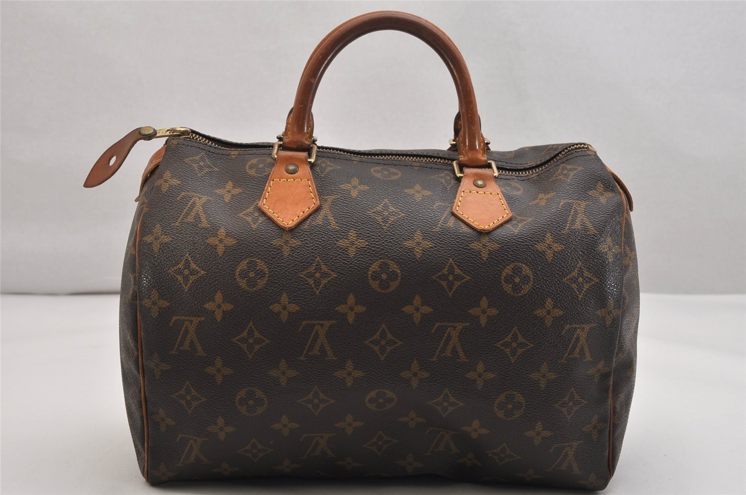 Authentic Louis Vuitton Monogram Speedy 30 Hand Boston Bag M41526 LV 1250K