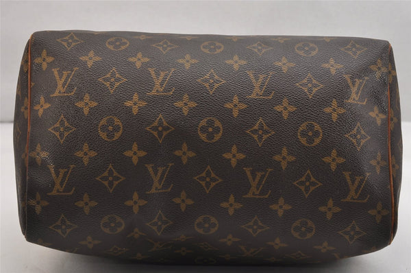 Authentic Louis Vuitton Monogram Speedy 30 Hand Boston Bag M41526 LV 1250K