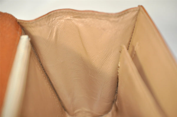 Authentic GUCCI Vintage Shoulder Cross Body Bag Purse Leather Brown 1252I