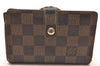 Authentic Louis Vuitton Damier Portefeuille Viennois Wallet N61674 LV 1252J