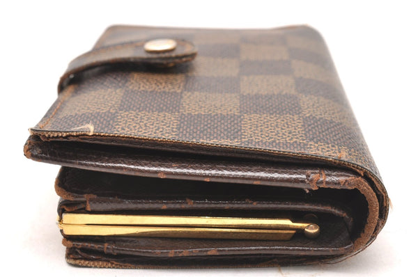 Authentic Louis Vuitton Damier Portefeuille Viennois Wallet N61674 LV 1252J