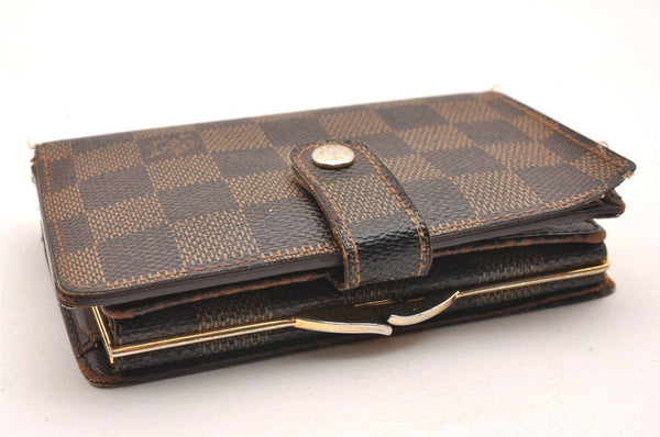 Authentic Louis Vuitton Damier Portefeuille Viennois Wallet N61674 LV 1252J