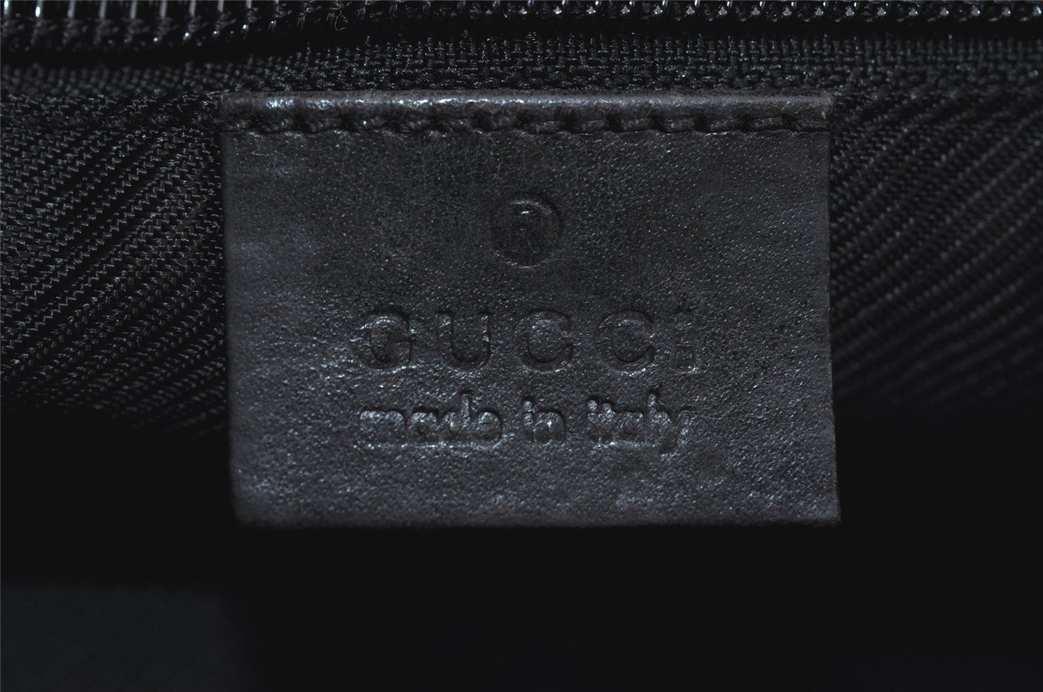 Authentic GUCCI Shoulder Cross Body Bag GG Canvas Leather 0190433 Black 1253I