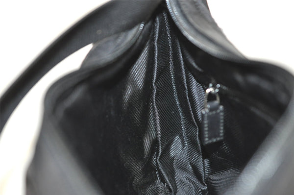 Authentic GUCCI Shoulder Cross Body Bag GG Canvas Leather 0190433 Black 1253I