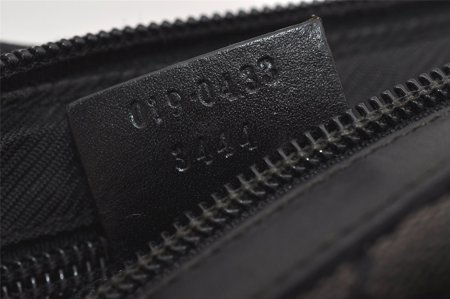 Authentic GUCCI Shoulder Cross Body Bag GG Canvas Leather 0190433 Black 1253I