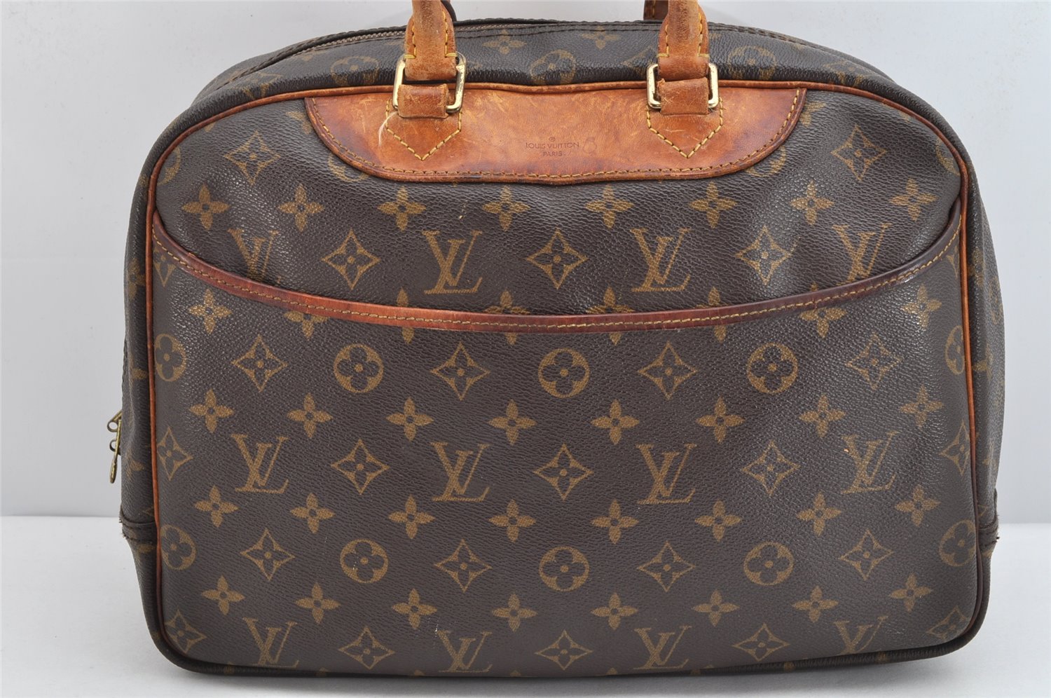 Authentic Louis Vuitton Monogram Deauville Hand Bag M47270 LV 1253K