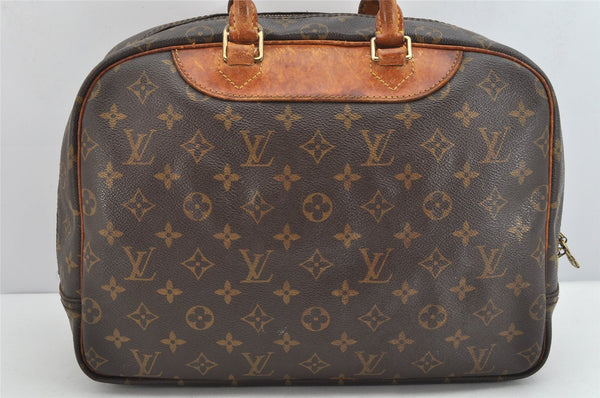 Authentic Louis Vuitton Monogram Deauville Hand Bag M47270 LV 1253K