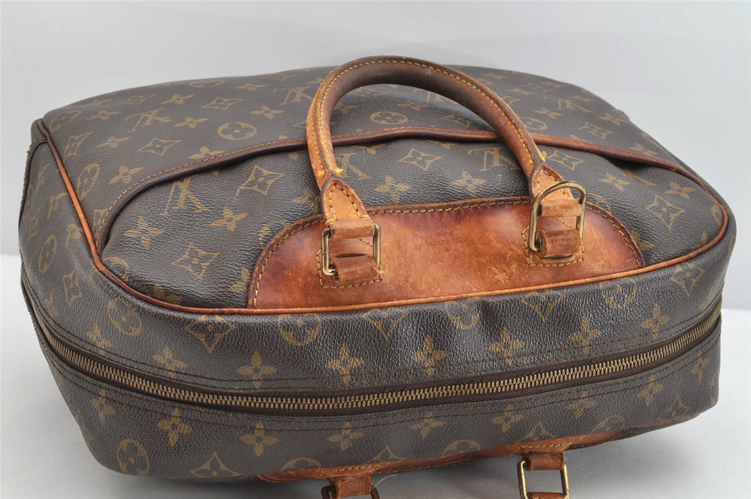 Authentic Louis Vuitton Monogram Deauville Hand Bag M47270 LV 1253K