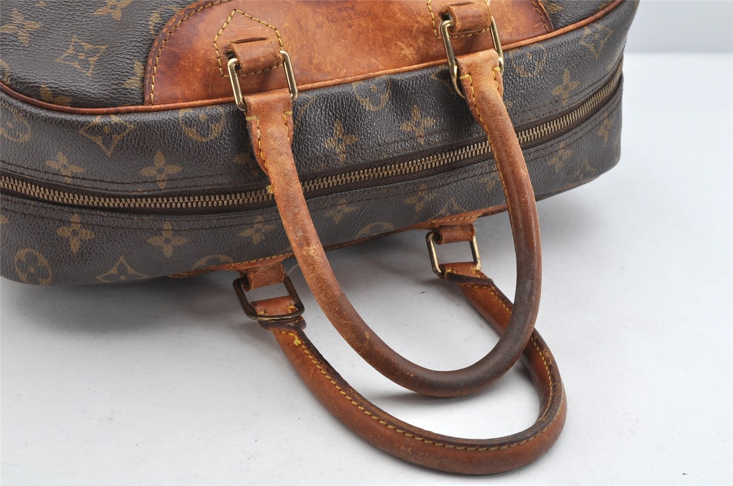Authentic Louis Vuitton Monogram Deauville Hand Bag M47270 LV 1253K