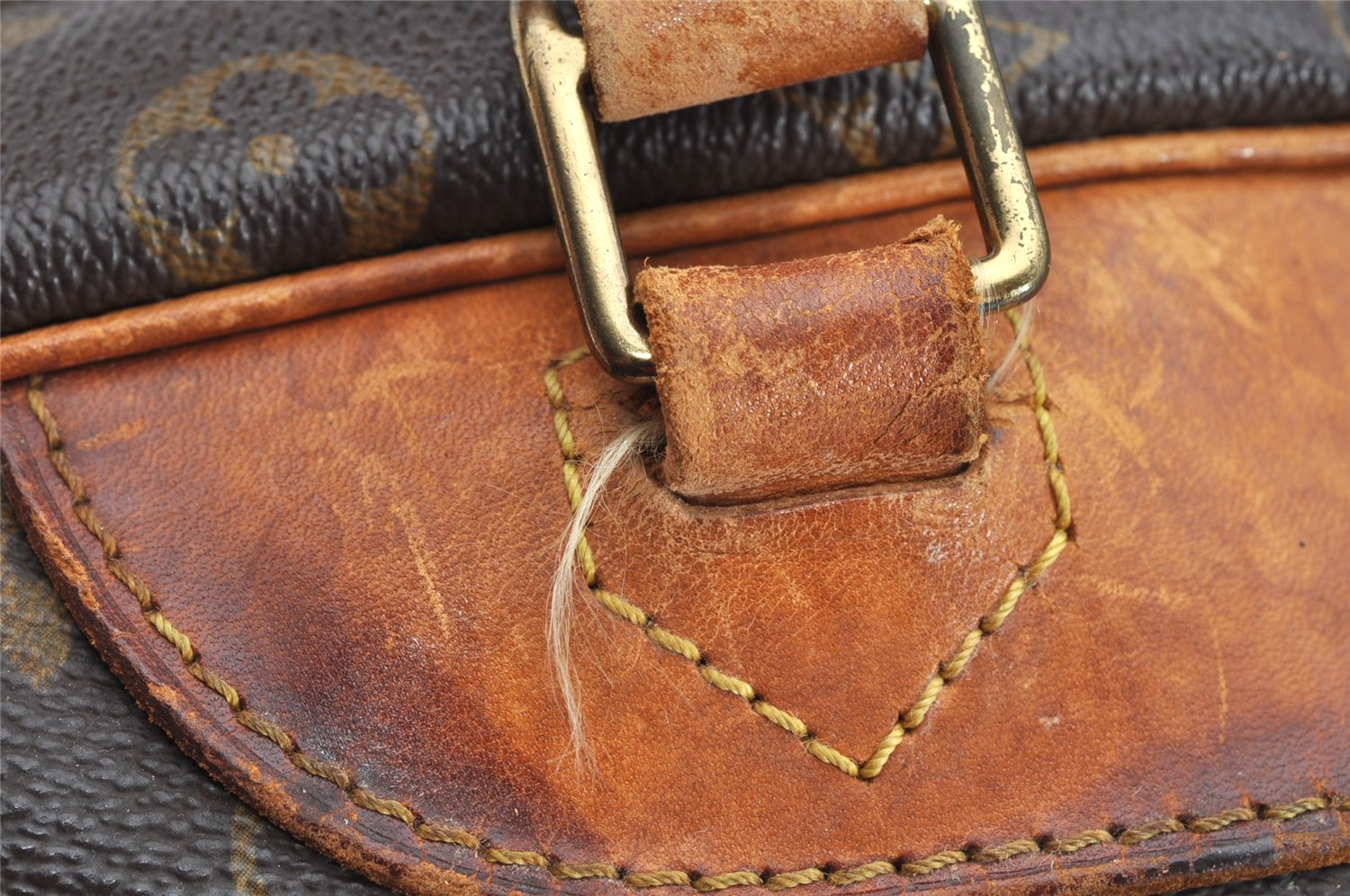 Authentic Louis Vuitton Monogram Deauville Hand Bag M47270 LV 1253K