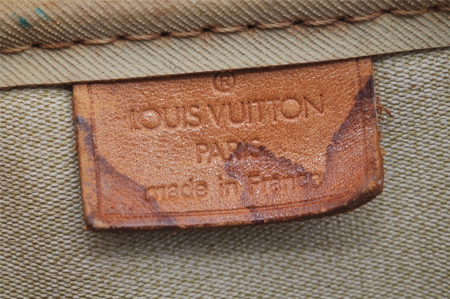 Authentic Louis Vuitton Monogram Deauville Hand Bag M47270 LV 1253K