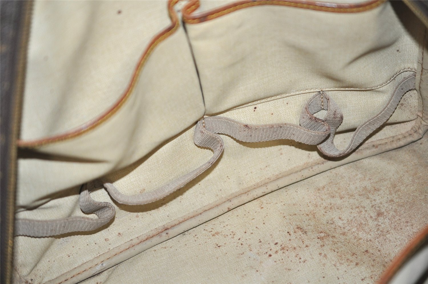 Authentic Louis Vuitton Monogram Deauville Hand Bag M47270 LV 1253K