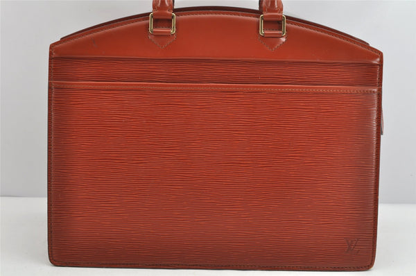 Authentic Louis Vuitton Epi Riviera Brown Hand Bag Brown M48183 LV Junk 1255K