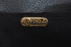 Authentic FENDI Pequin Vintage 2Way Hand Bag Purse PVC Leather Brown Black 1256I