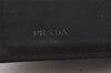 Authentic PRADA Vintage Nylon Trifold Wallet Purse Black 1256J