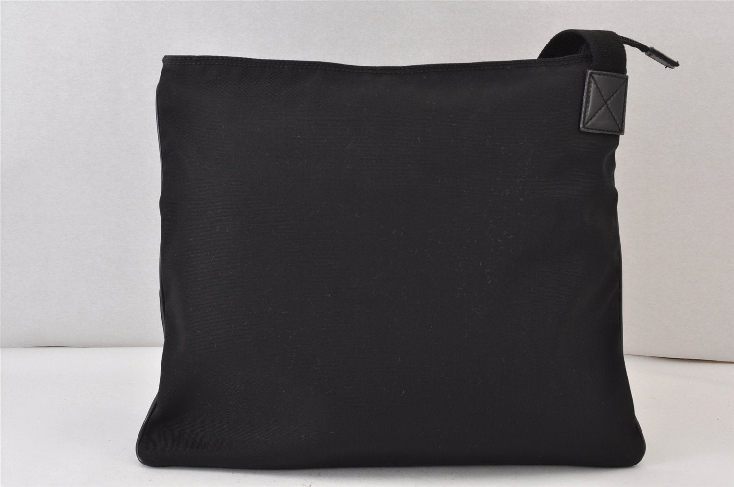 Authentic Vintage GUCCI Shoulder Cross Bag Nylon Leather 141198 Black 1259K