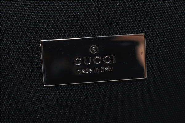 Authentic Vintage GUCCI Shoulder Cross Bag Nylon Leather 141198 Black 1259K