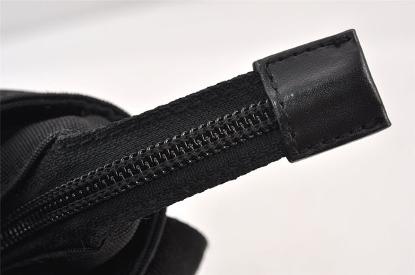 Authentic Vintage GUCCI Shoulder Cross Bag Nylon Leather 141198 Black 1259K