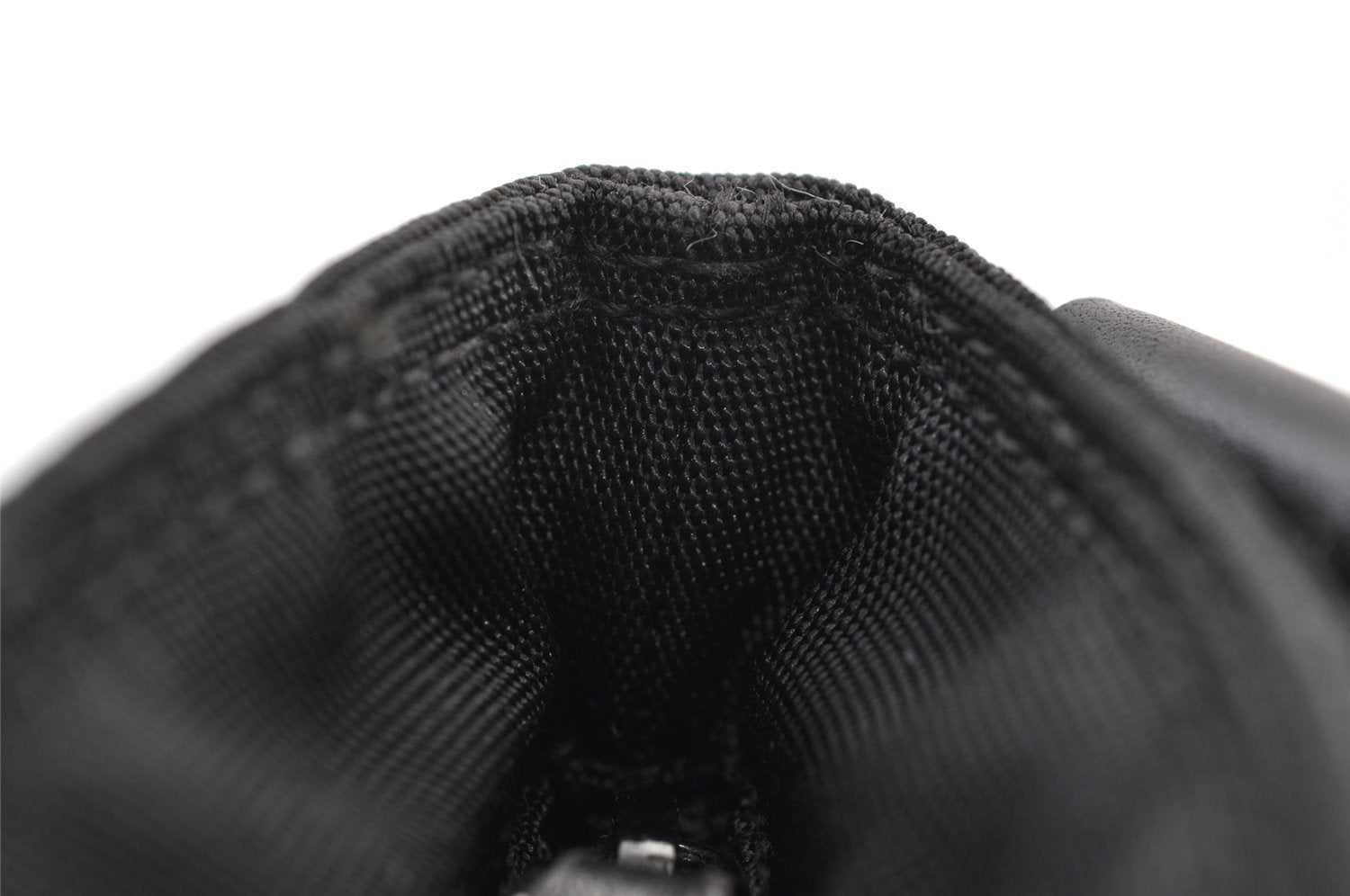 Authentic Vintage GUCCI Shoulder Cross Bag Nylon Leather 141198 Black 1259K
