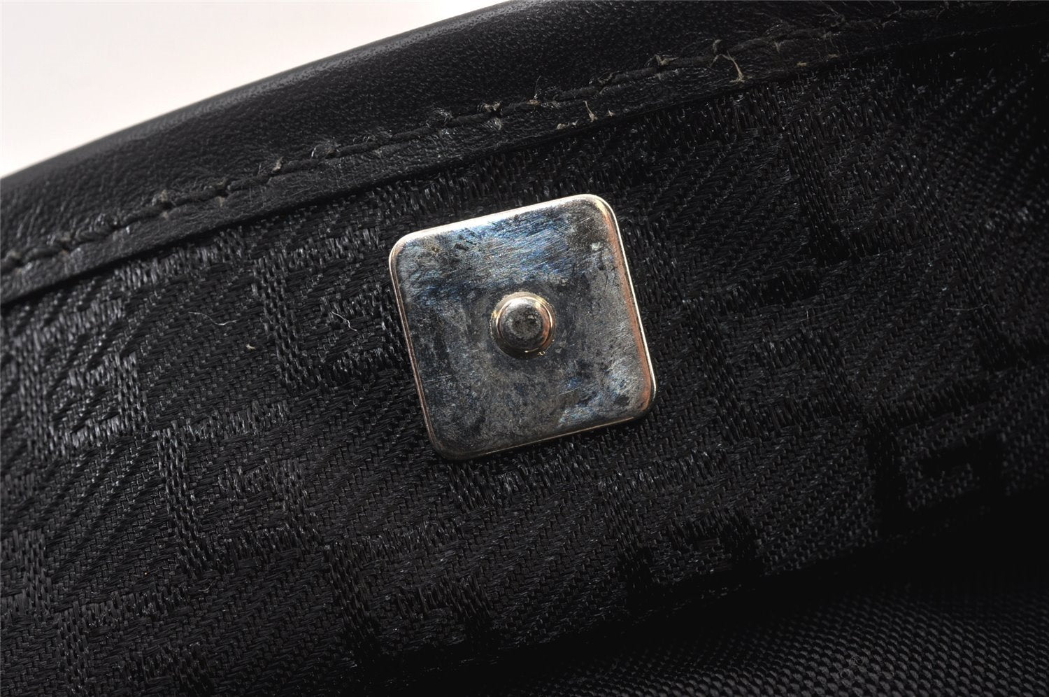 Authentic Vintage GUCCI Shoulder Cross Bag Nylon Leather 141198 Black 1259K