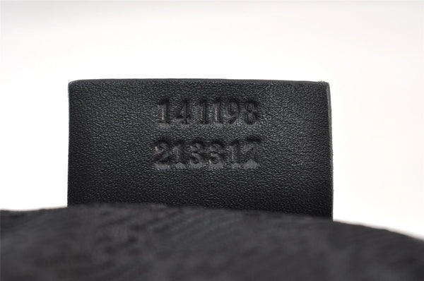 Authentic Vintage GUCCI Shoulder Cross Bag Nylon Leather 141198 Black 1259K