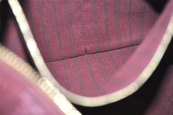 Authentic Louis Vuitton Monogram Empreinte Lumineuse PM Tote Bag Bordeaux 1260I