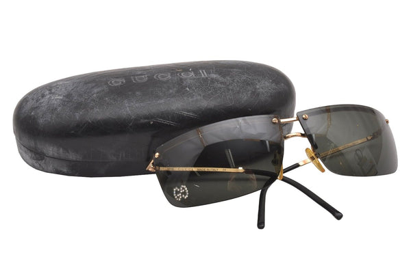 Authentic GUCCI Sunglasses GG 2653/STRASS Rhinestone Titanium Black 1260J
