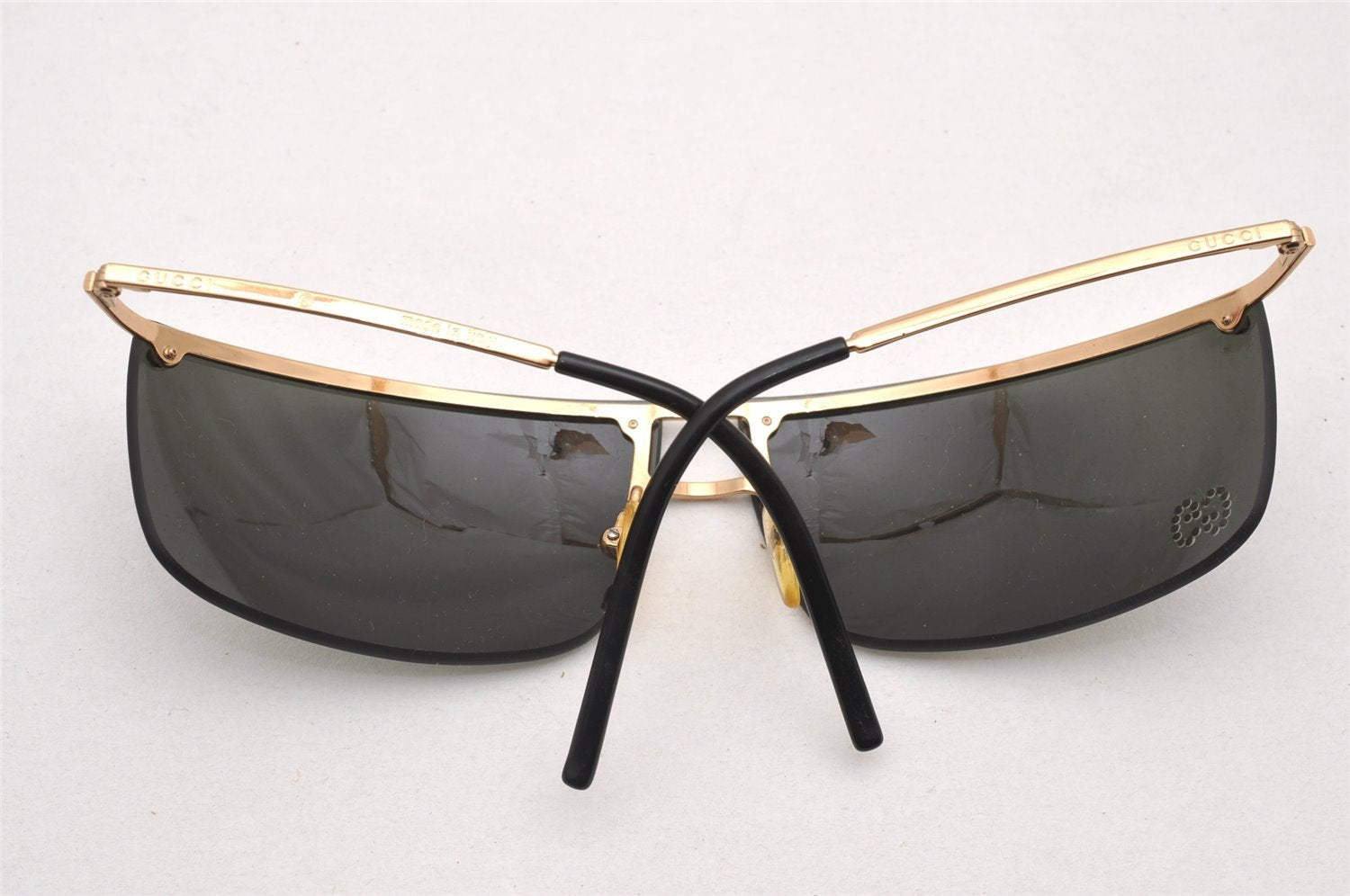 Authentic GUCCI Sunglasses GG 2653/STRASS Rhinestone Titanium Black 1260J