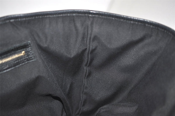 Authentic GUCCI Sherry Line Tote Bag GG Canvas Leather 139260 Black 1260K