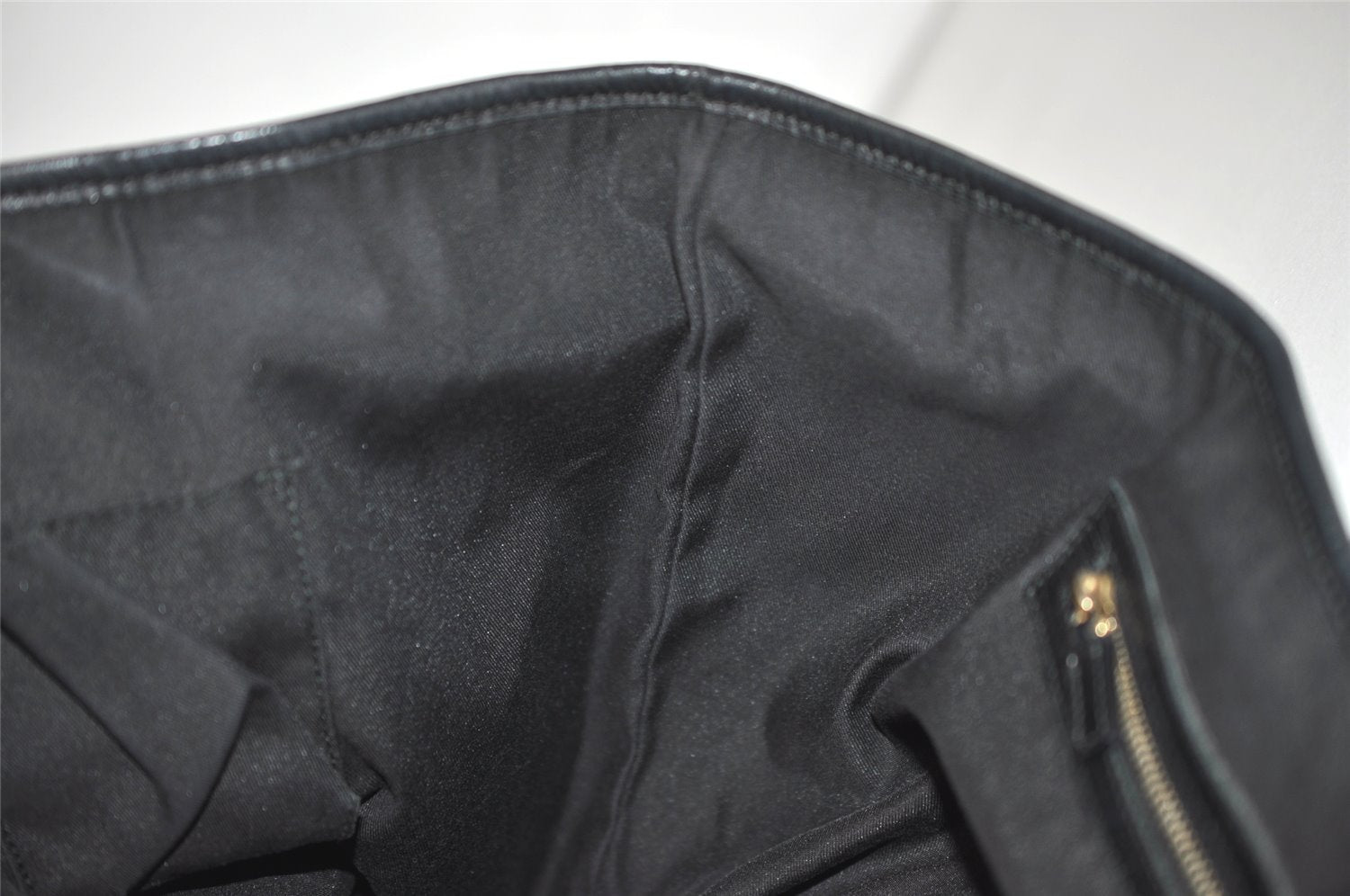 Authentic GUCCI Sherry Line Tote Bag GG Canvas Leather 139260 Black 1260K