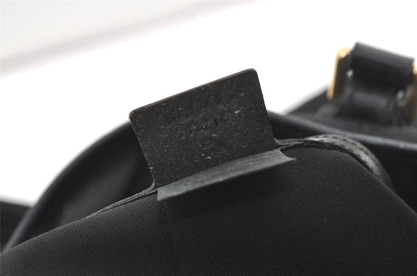 Authentic GUCCI Sherry Line Tote Bag GG Canvas Leather 139260 Black 1260K