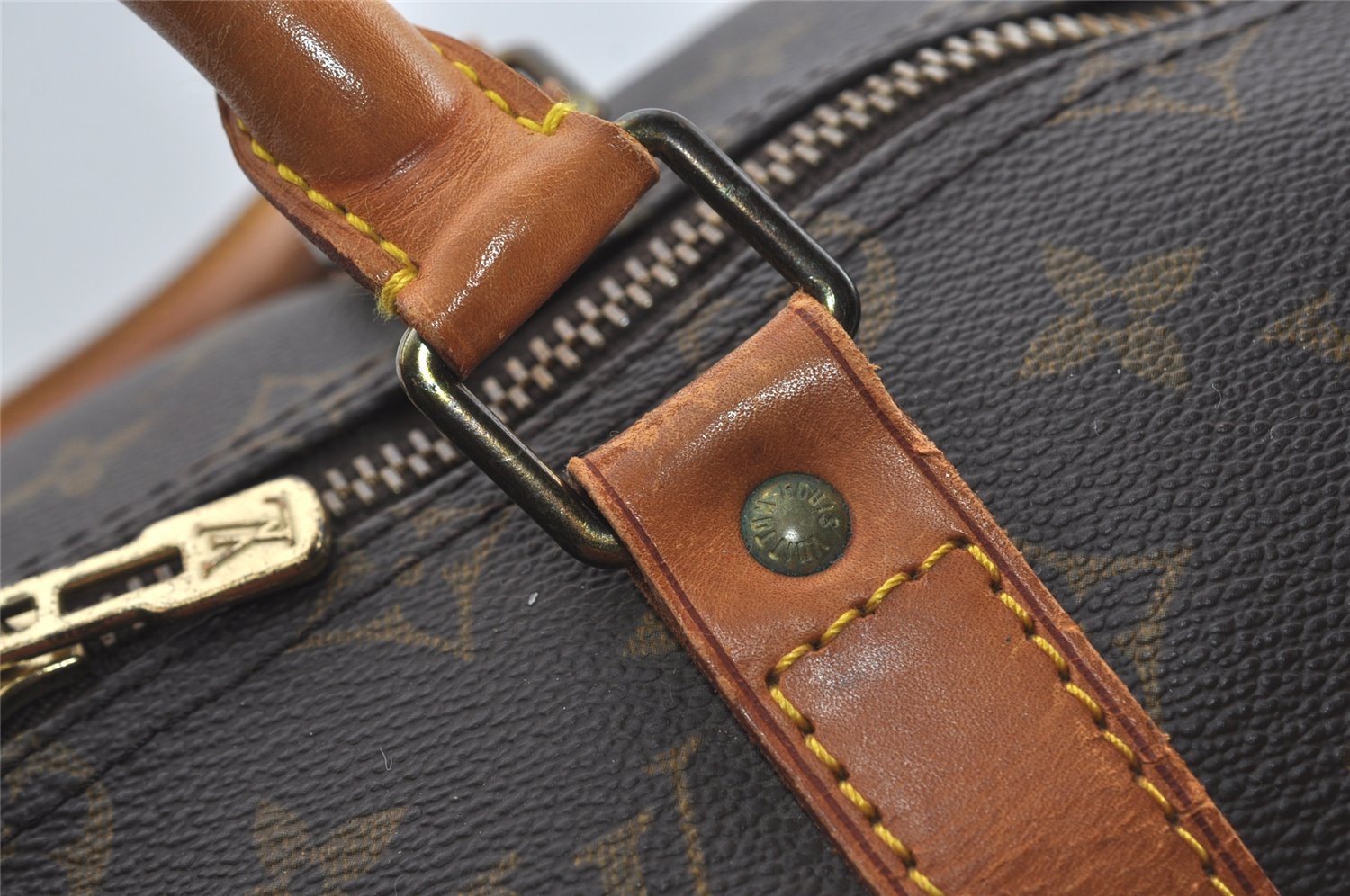 Authentic Louis Vuitton Monogram Keepall 50 Travel Boston Bag M41426 LV 1261I