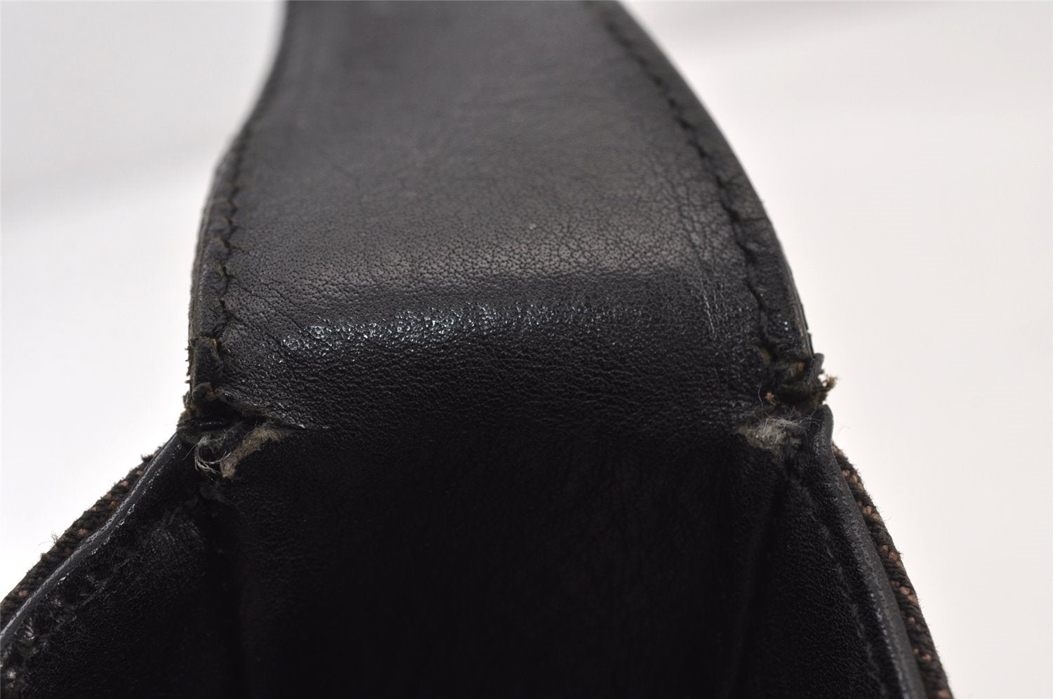 Authentic GUCCI Horsebit Shoulder Hand Bag GG Canvas Leather 101975 Black 1261K