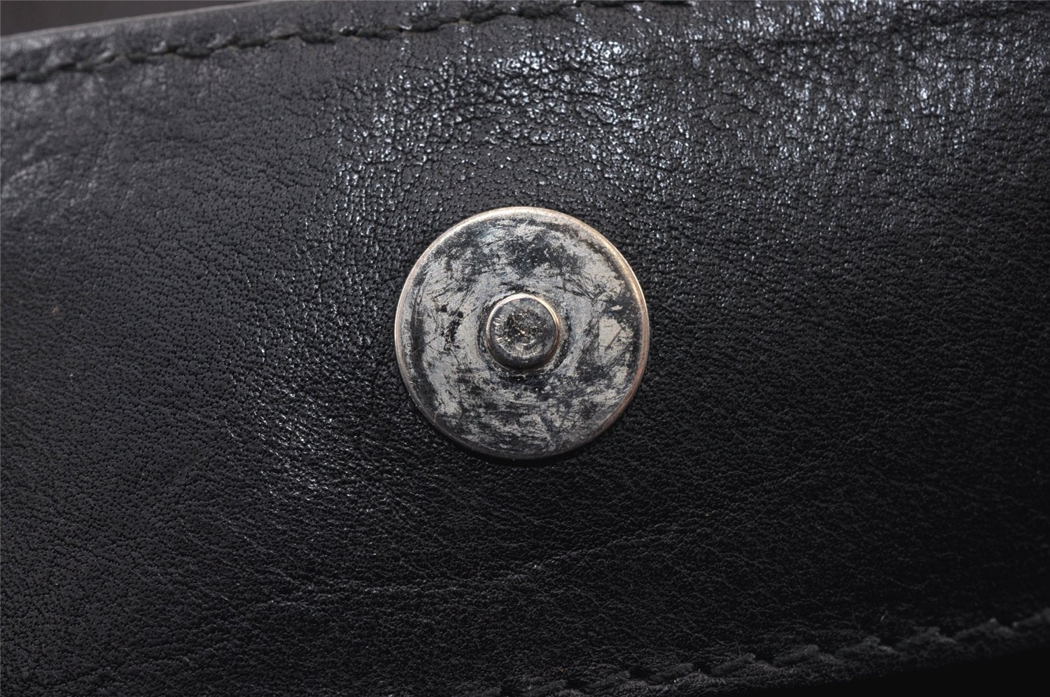 Authentic GUCCI Horsebit Shoulder Hand Bag GG Canvas Leather 101975 Black 1261K