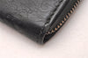 Authentic GUCCI Guccissima Coin Purse Pass Case GG Leather 154672 Black 1262J