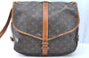 Authentic Louis Vuitton Monogram Saumur 35 Shoulder Cross Bag M42254 Junk 1263J