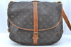Authentic Louis Vuitton Monogram Saumur 35 Shoulder Cross Bag M42254 Junk 1263J