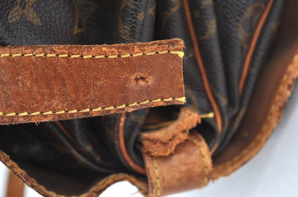 Authentic Louis Vuitton Monogram Saumur 35 Shoulder Cross Bag M42254 Junk 1263J