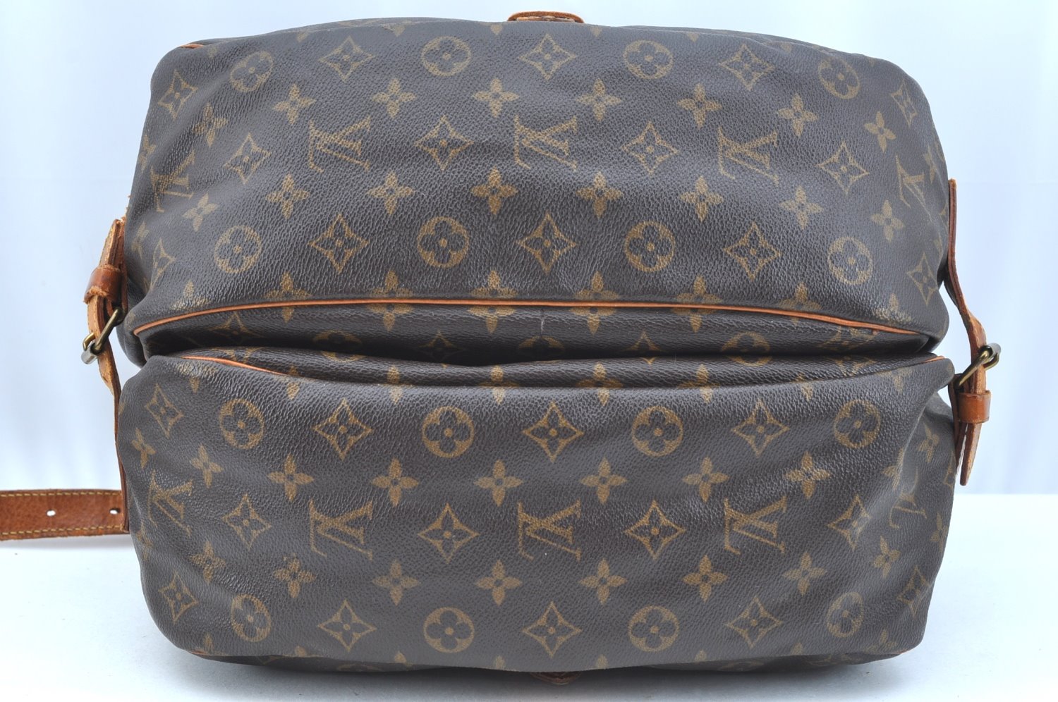 Authentic Louis Vuitton Monogram Saumur 35 Shoulder Cross Bag M42254 Junk 1263J