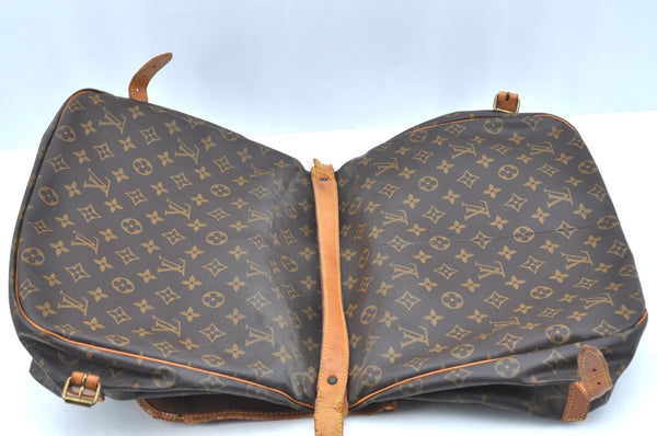 Authentic Louis Vuitton Monogram Saumur 35 Shoulder Cross Bag M42254 Junk 1263J