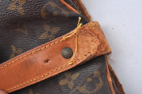 Authentic Louis Vuitton Monogram Saumur 35 Shoulder Cross Bag M42254 Junk 1263J